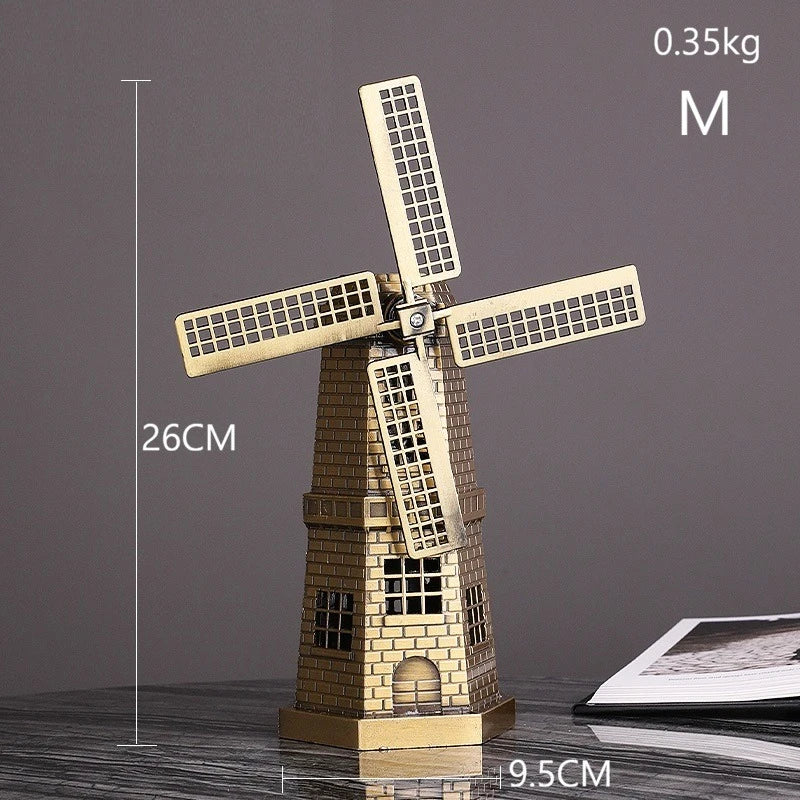 Metal Building 3d Model Statue Statue Liberty Home Office Decoration Building Alfie Tower Creative Sculpture Model Souvenir