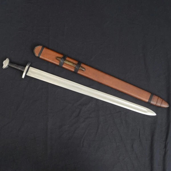 Viking Temple Sword – Green color hand grip Suspension Loop Scabbard – Deepeeka