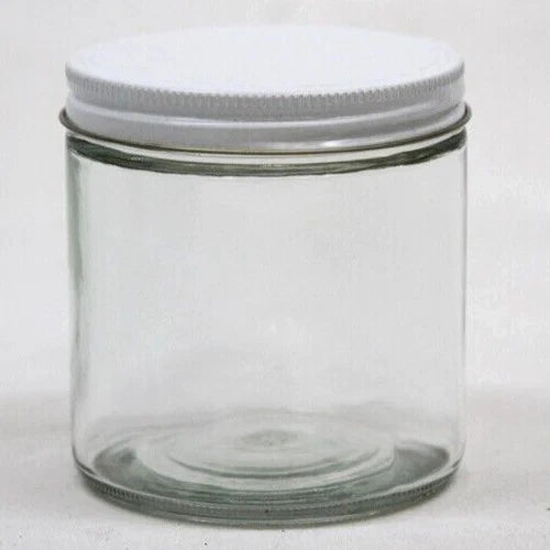 6 - 4 oz. Glass Bait Jars With Metal Lids 6 Pack