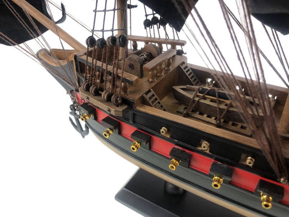 Wooden Thomas Tew's Amity Black Sails Limited Model Pirate Ship 26"