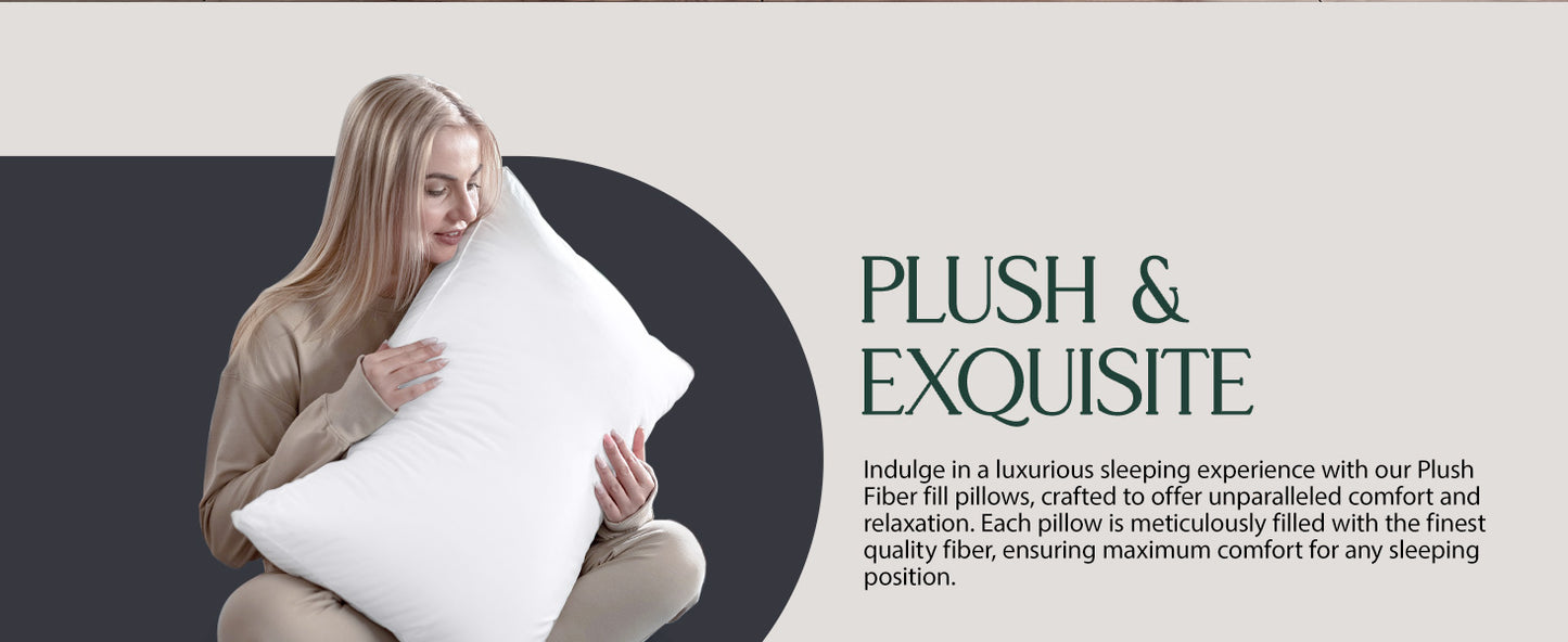 Gusset Bed Pillows Pack of 2 for Sleeping King & Queen Size Utopia Bedding