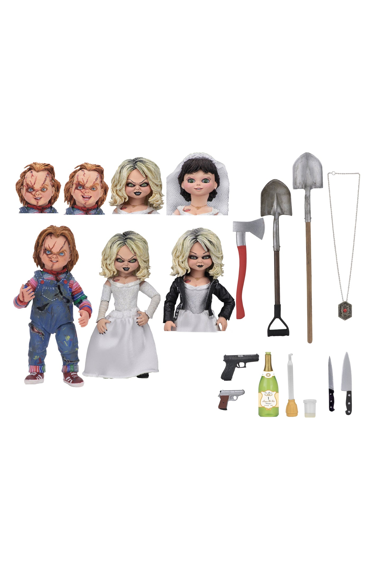 NECA Bride of Chucky - Ultimate Chucky & Tiffany 7" Scale Action Figure (2-Pack)
