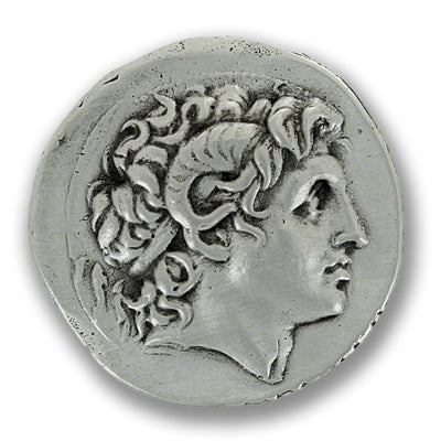 Alexander the Great, Lysimachus hand-cast in .925 sterling silver from impression of the original coin.