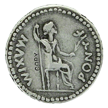 Biblical Tribute Penny Tiberius Denarius 14-37 AD