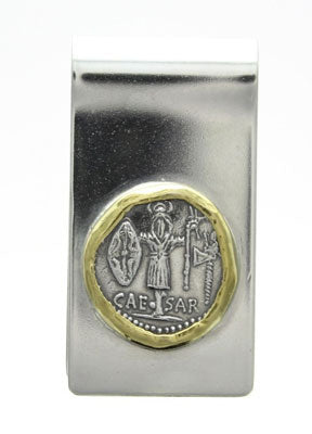 Caesar Sterling silver and Gold Money Clip
