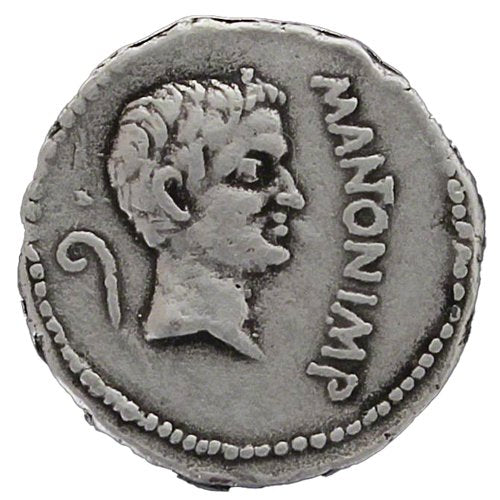 Marc and Lucius Antony Denarius. 41 B.C.