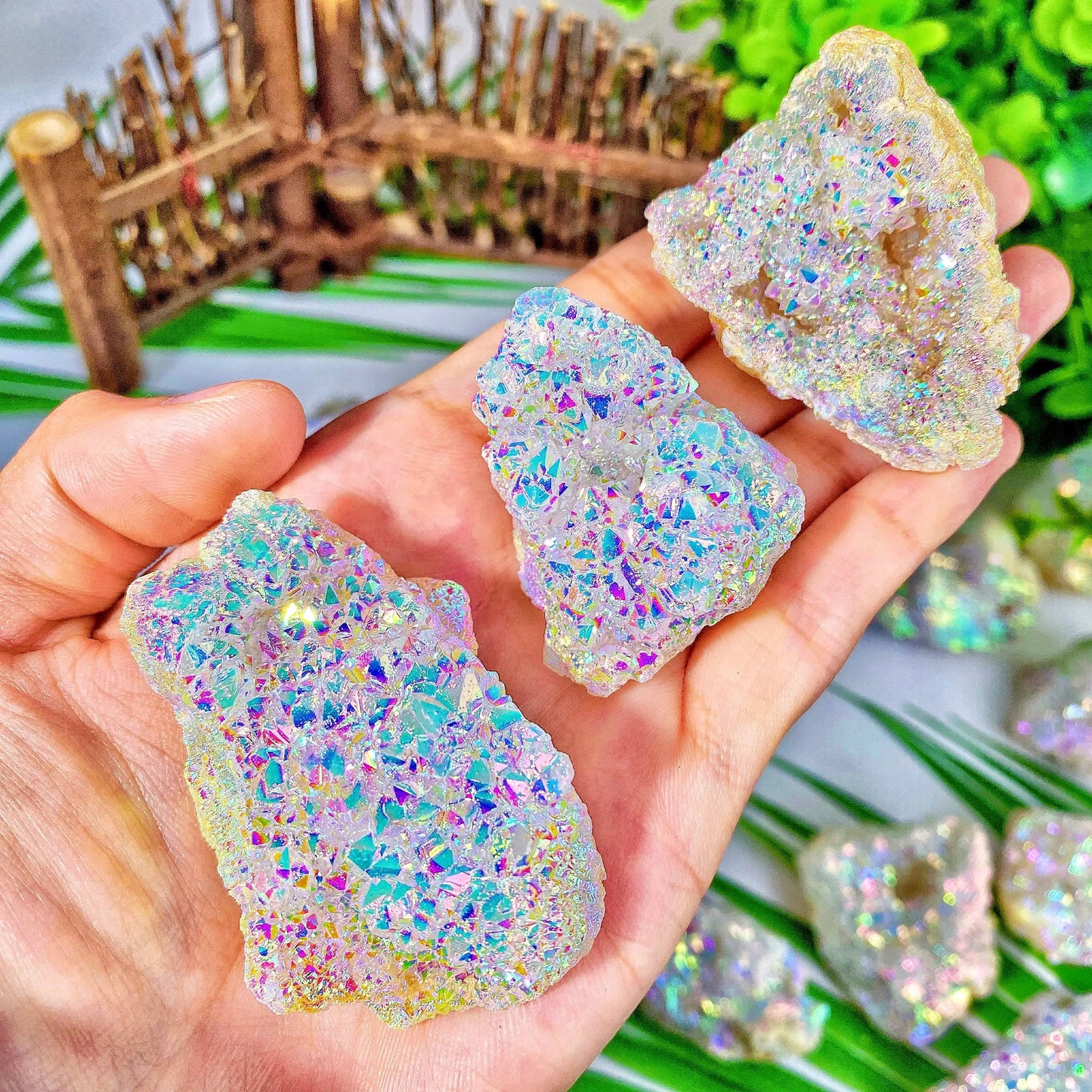 1PC High Quality Random Aura White Agate Raw Stone Natural Crystal Raw Stone,Gemstone Jewelry,Glitter, Healing Crystal, gift