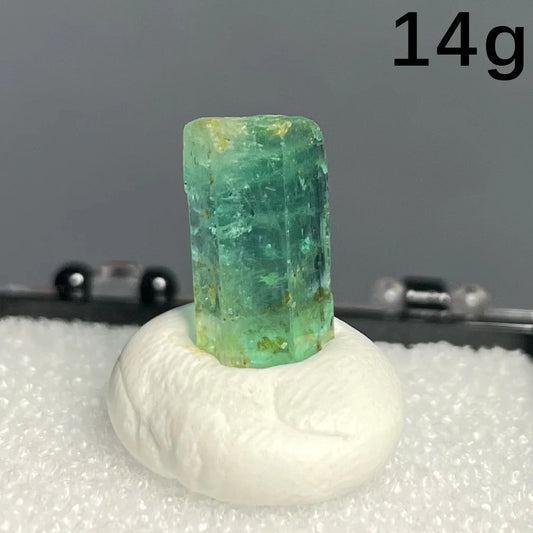 B340 14g Natural Aquamarine Mineral Specimen Crystals Quartz Healing Stone for Educational Collection Home Decor
