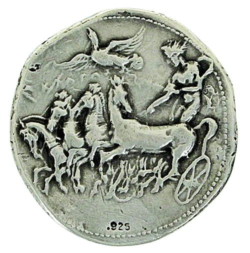 Agrigentum Solid .925 Silver Decadrachm Medallion