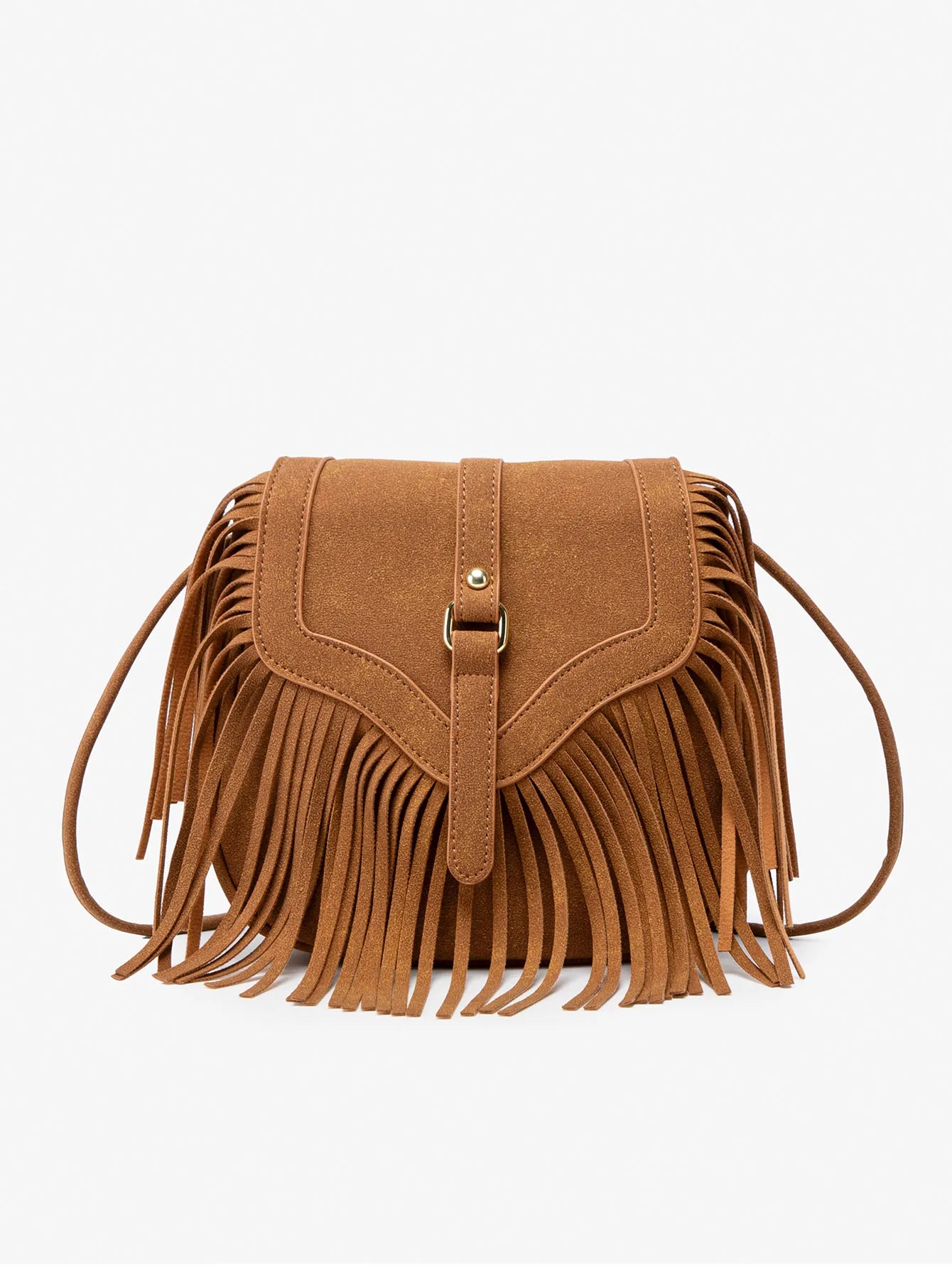 MIYIN Retro Tassel Crossbody Bag Fashion Western Cowboy Women Tassel Hobo Bag Soft PU Leather Casual Shoulder Bag Women Tote Bag Brown