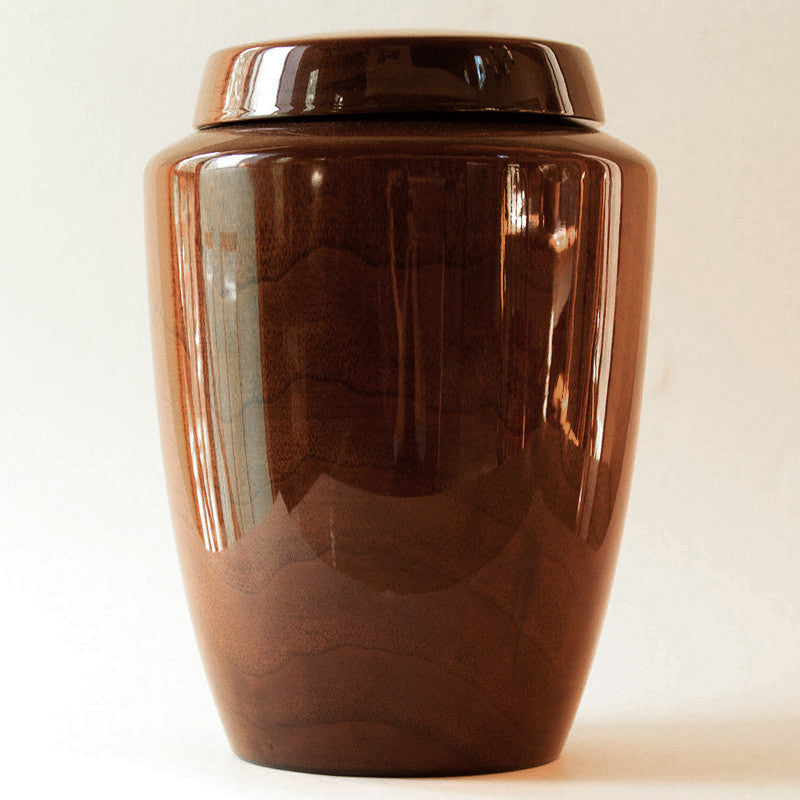 Hand Turned Timeless Black Walnut Companion Urn
