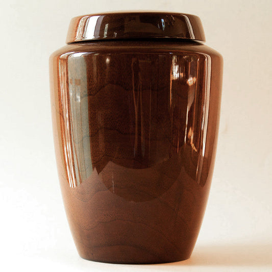Hand Turned Timeless Black Walnut Companion Urn