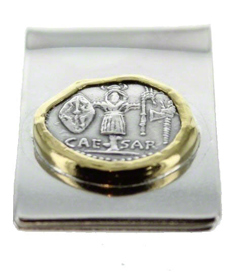 Caesar Sterling silver and Gold Money Clip