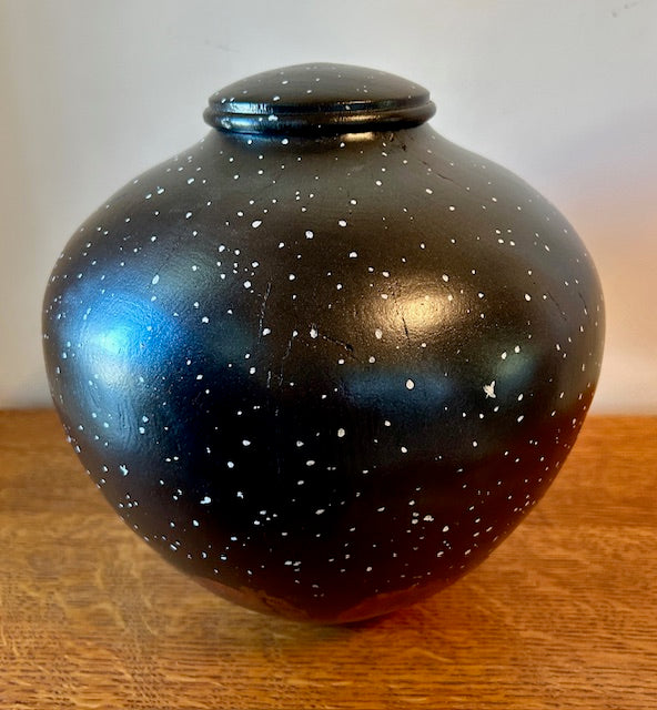 Night Sky Mulberry Burl Turned Urn 62