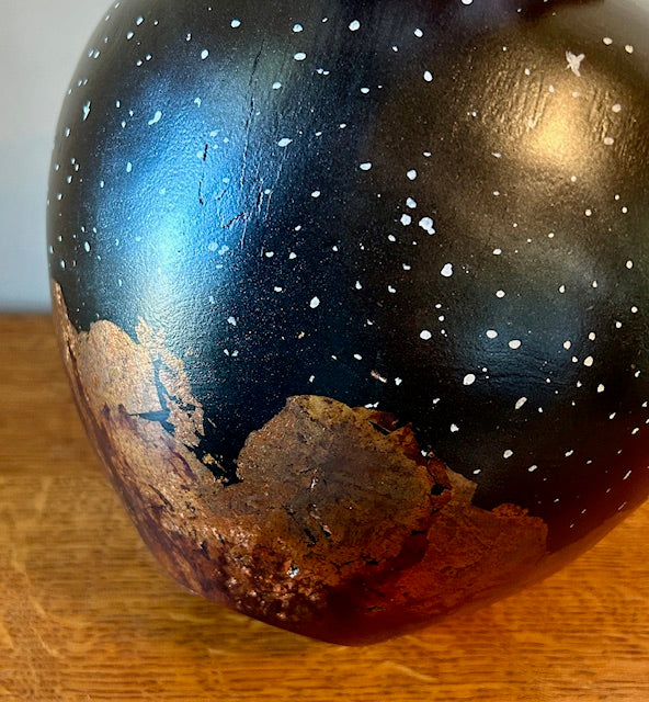 Night Sky Mulberry Burl Turned Urn 62