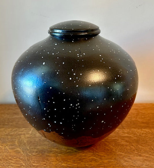 Night Sky Mulberry Burl Turned Urn 62