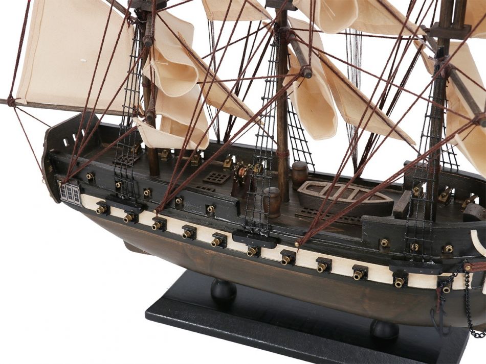 Wooden Rustic USS Constitution Tall Model Ship 24"