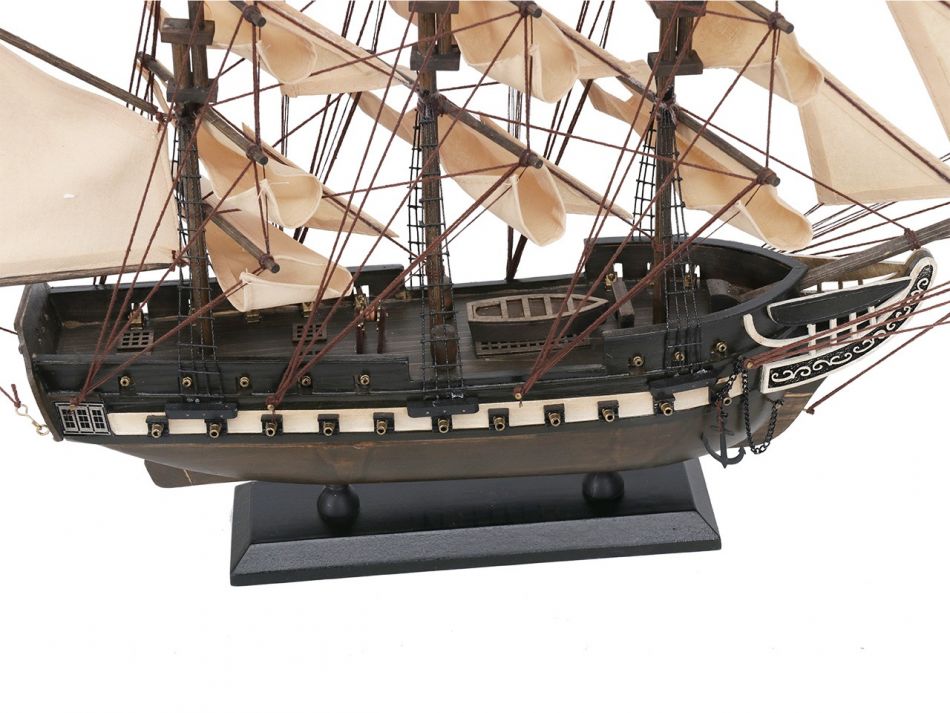 Wooden Rustic USS Constitution Tall Model Ship 24"