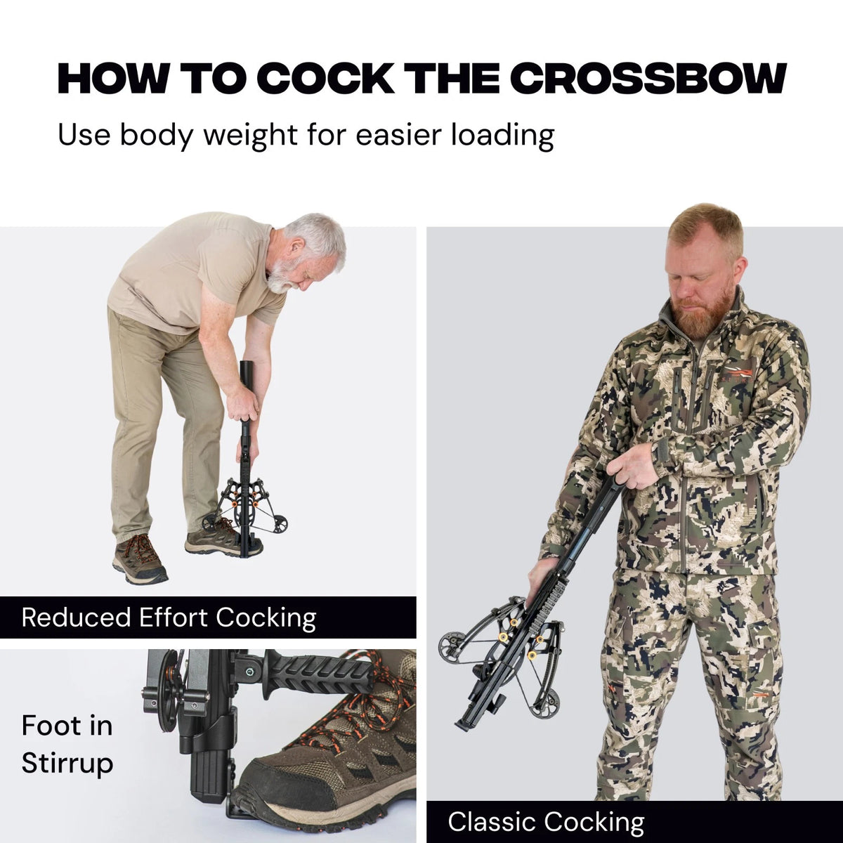 BALLISTA BAT Reverse Draw Compound Crossbow with L-Stock 340fps/150lbs/3.8lb