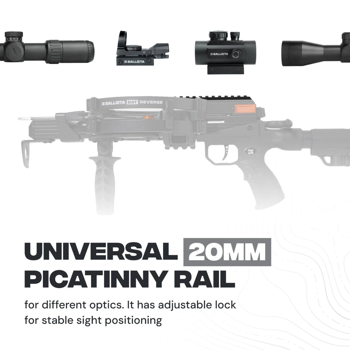 BALLISTA BAT Reverse Draw Compound Crossbow with L-Stock 340fps/150lbs/3.8lb