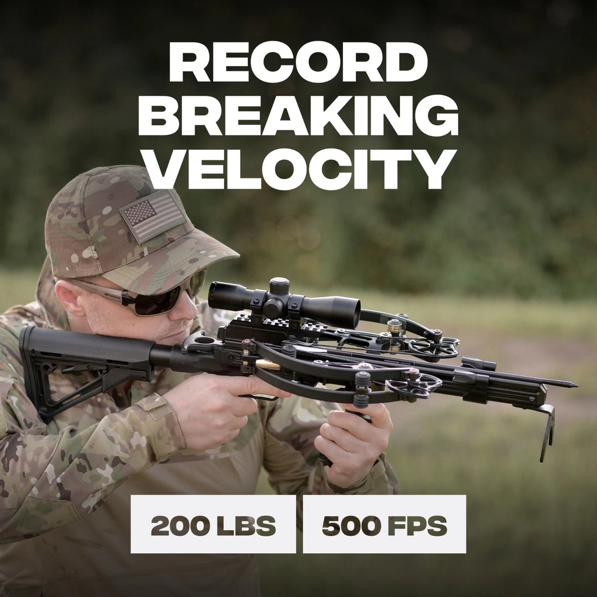 Ballista Hawkwing Adjustable Crossbow Speed 500fps Powerful 200lbs Weight 4.8lb
