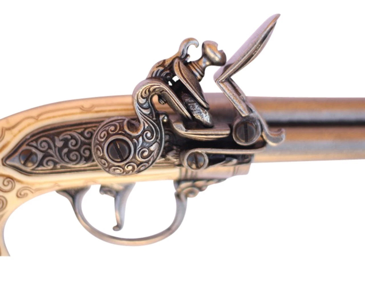 Denix Colonial Italian 3 Barrel Flintlock Non-Firing Replica