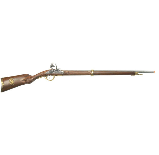 Denix Colonial Replica 1807 Brass Trim French Flintlock Rifle Non-Firing Gun