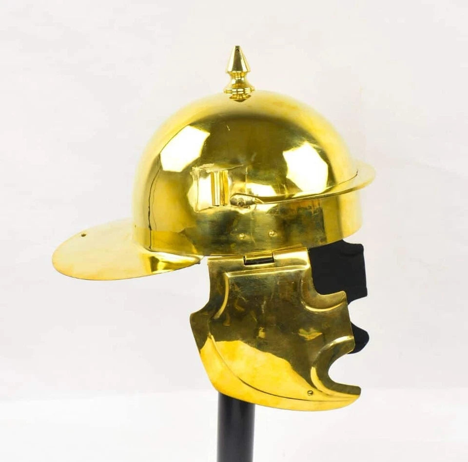 Roman Coolus “E” Brass Helmet – 20 Gauge – Deepeeka