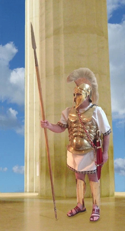 Greek Crested Corinthian Helm – Deepeeka