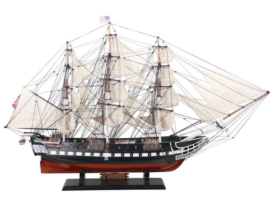 Wooden USS Constitution Tall Model Ship 50"