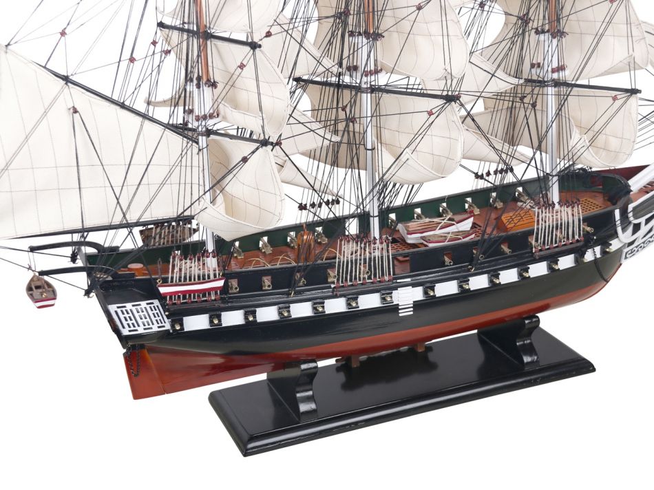 Wooden USS Constitution Tall Model Ship 50"