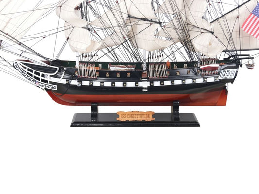 Wooden USS Constitution Tall Model Ship 50"