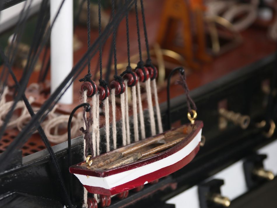 Wooden USS Constitution Tall Model Ship 50"