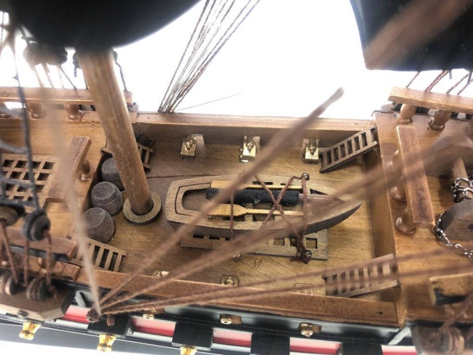 Wooden Thomas Tew's Amity Black Sails Limited Model Pirate Ship 26"