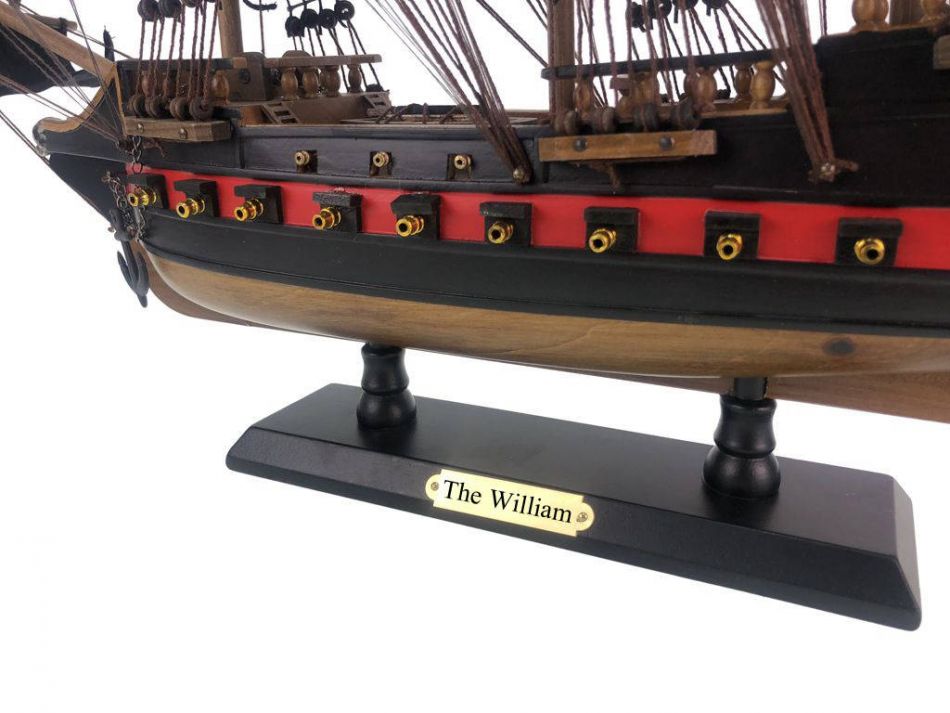 Wooden Calico Jack's The William Black Sails Limited Model Pirate Ship 26"